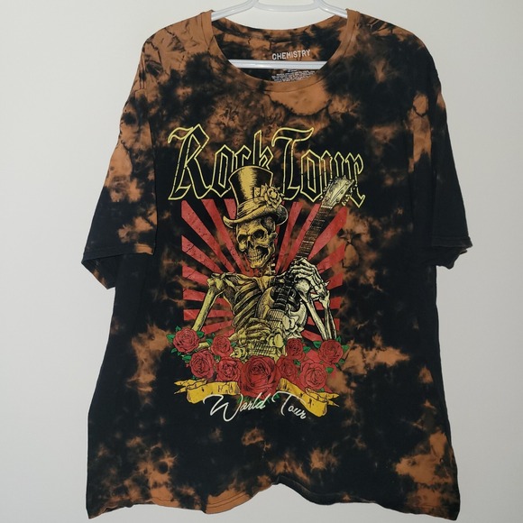 Chemistry Rock Love World Tour Tie Dye T-Shirt Men's Size 3XL Short Sleeve - Picture 1 of 6